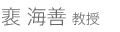 裵海善教授