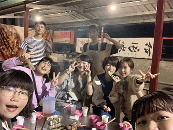 友人たちとBBQパーティー