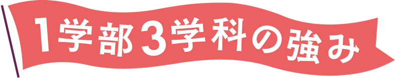 1学部3学科の強み